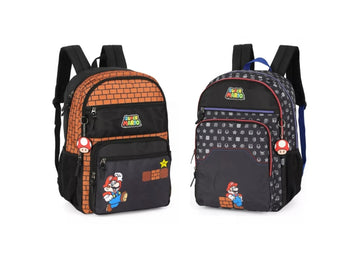 Mochila de Costas Escolar Infantil Super Mario Bros