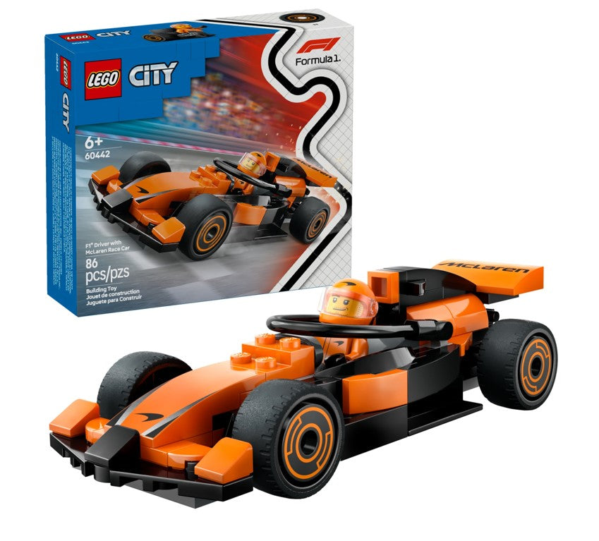 Lego City Piloto de F1 com Carro McLaren 60442