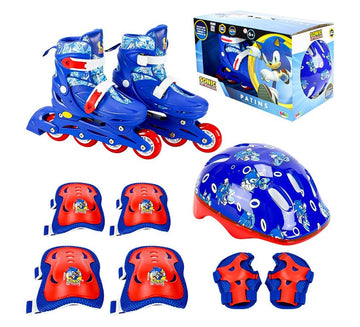 Patins Sonic Inline e Triline com Kit de Proteção 36-39 BBR Toys