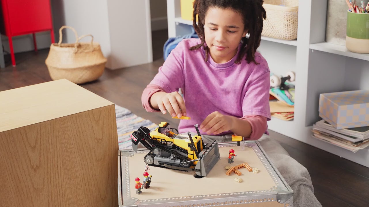 Lego City Trator de esteira amarelo - 60466