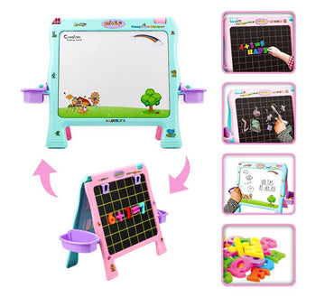 Lousa Infantil 2 Em 1 - Quadro Magnético E Quadro Negro - Imagina Kids - Bbr Toys