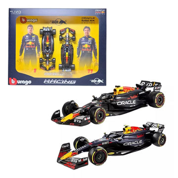 Miniatura Fórmula 1 Oracle Red Bull Racing RB20 2024 Pack 2 Pilotos - Bburago