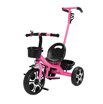 Triciclo Infantil Com Apoiador Rosa - Zippy Toys
