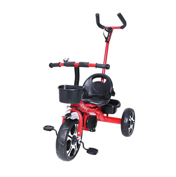 Triciclo Infantil Com Apoiador Vermelho - Zippy Toys