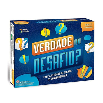 Jogo Tabuleiro Verdade ou Desafio - Pais & Filhos