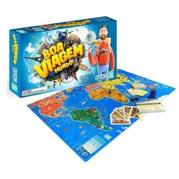 Jogo de Tabuleiro Didático Boa Viagem Mundo - Nig