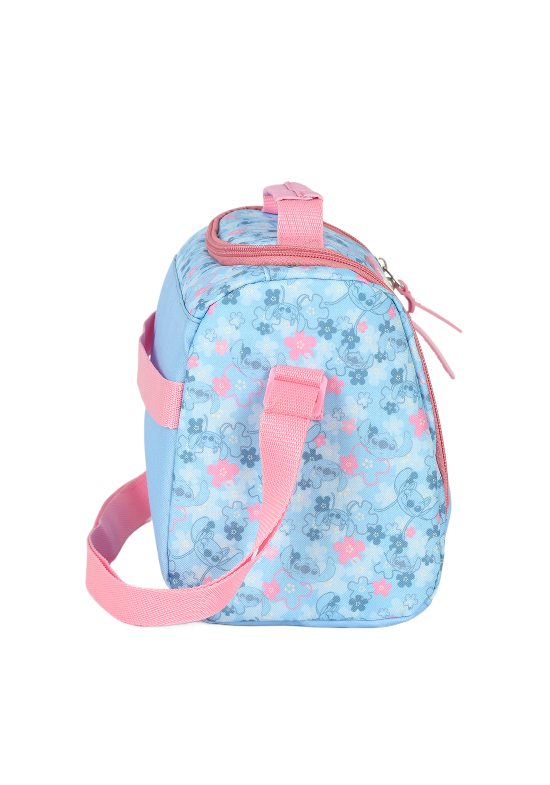 Kit Escolar Stitch & Angel Luxcel - Mochila de Rodinha + Lancheira + Estojo