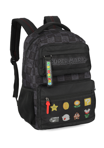 Mochila Super Mario Luxcel – Oficial Nintendo Preta