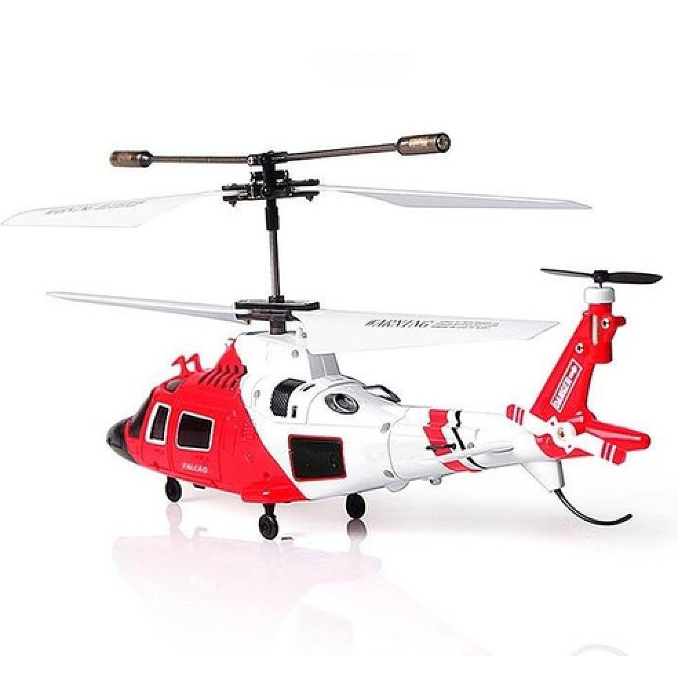 Helicóptero De Controle Remoto Falcão 3 Canais - Zein Com Giroscópio e Luzes