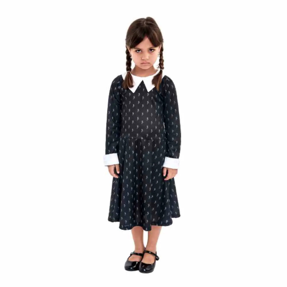 Fantasia Infantil Wandinha - Tam. M(4 a 6 anos)