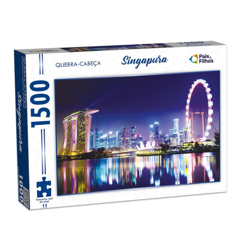 Quebra-Cabeça 1500 Peças Singapura - Pais & Filhos