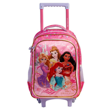 Mochila com rodinhas Princesas Disney – Organização Real com Toque de Encanto!