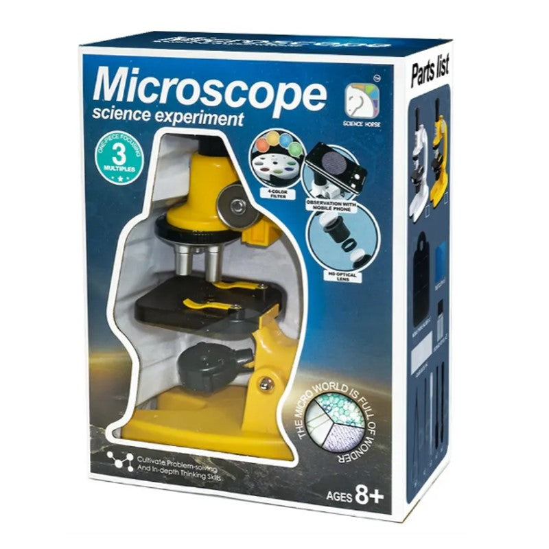 Microscópio Óptico 1200x Infantil Brinquedo Educativo Ciência