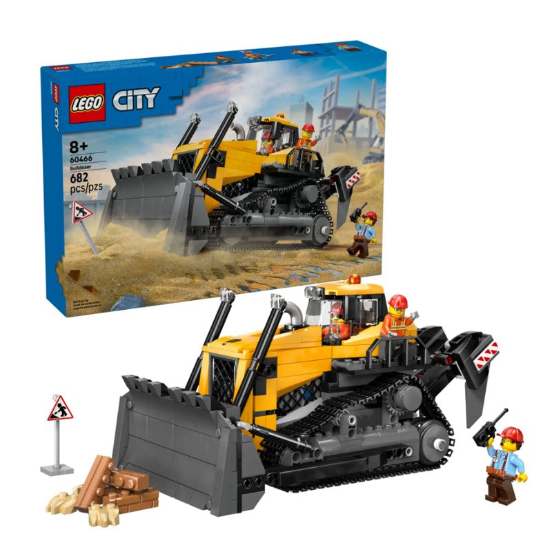 Lego City Trator de esteira amarelo - 60466