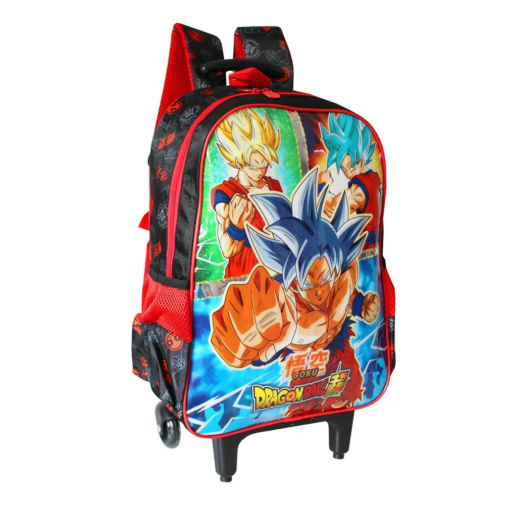 Dragon Ball Super Mochila de Rodinhas Infantil - Clio