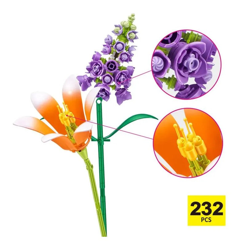 Blocos de Montar Max Premium Flowers