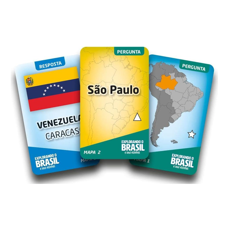 Jogo de Tabuleiro Explorando o Brasil - Grow