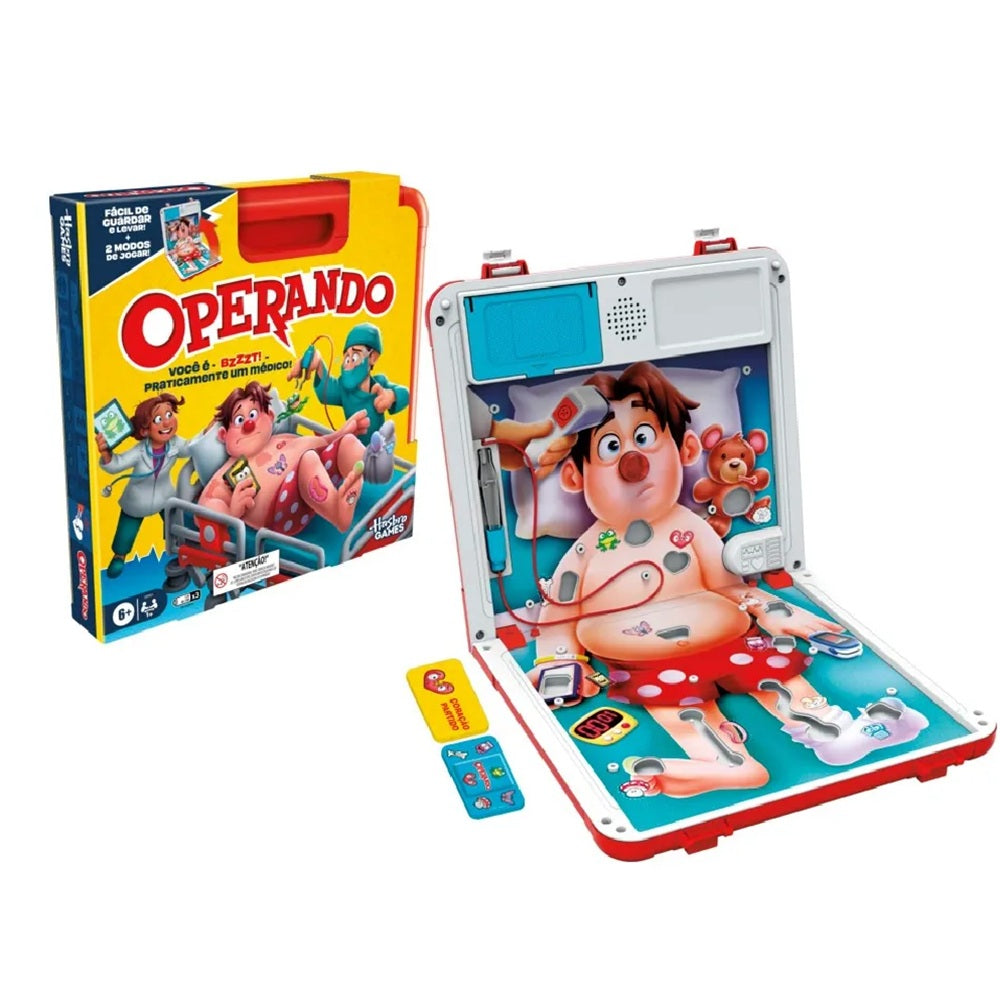 Jogo Operando Refresh na Maleta Brinquedo - Hasbro