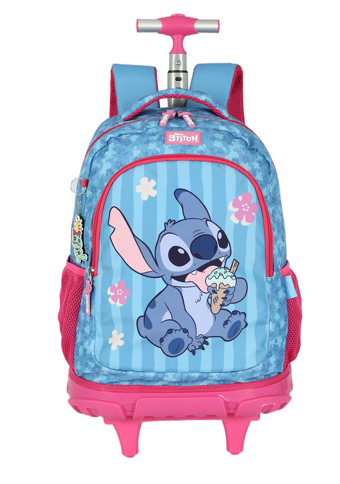 Kit Escolar Stitch Sorvete – Mochila de Rodinha + Lancheira + Estojo – Luxcel