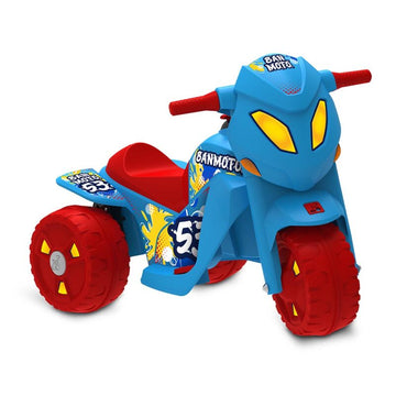 Moto Elétrica Infantil Banmoto Azul 6v Bandeirante