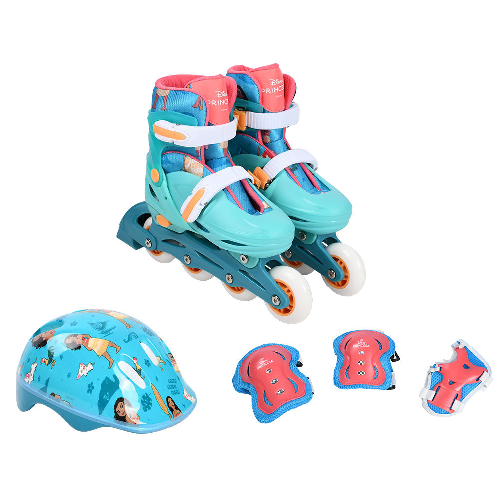 Patins Moana Com Kit de Proteção