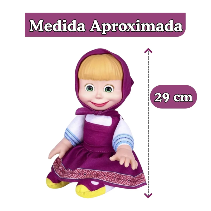 Boneca Masha Naninha de Pano - Cotiplás