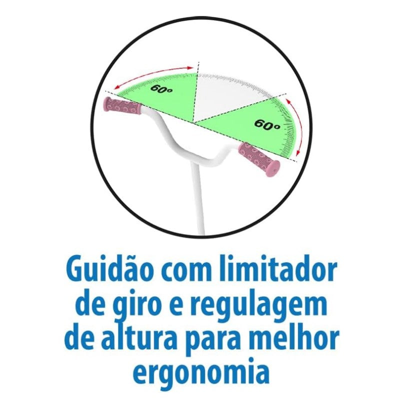 Bicicleta Aro 14 Hello Kitty Rosa - Bandeira