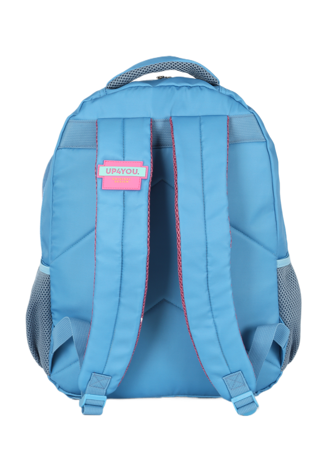 Mochila de Costas G Stitch Disney Luxcel | Azul Pelúcia 3D | Com Orelhas | Aveludada