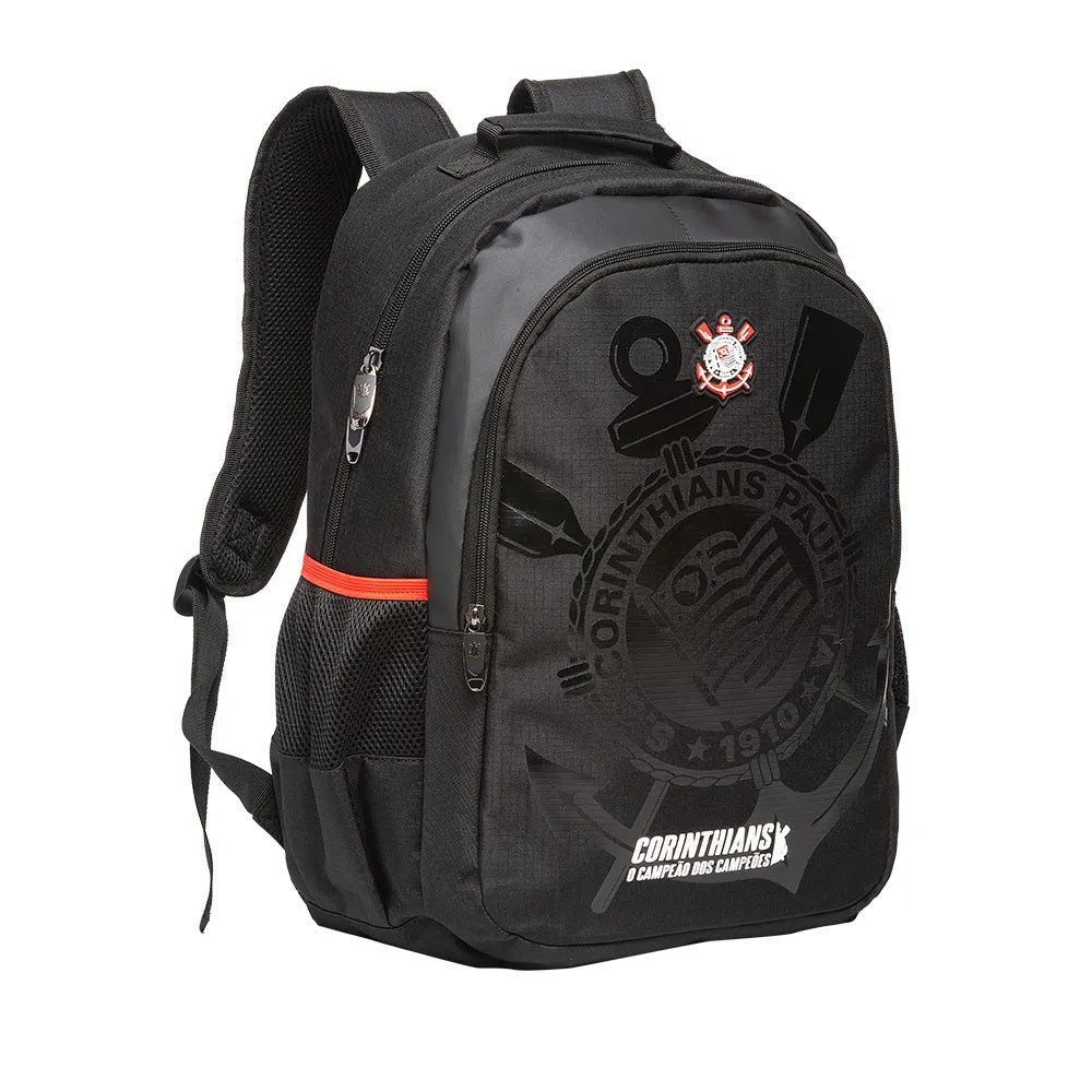 Mochila Corinthians Xeryus Original Escolar Faculdade Viagem Estampada Preto