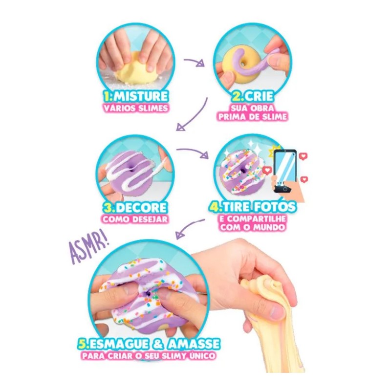 Mini Kit Slime de Donut Slimy Sugary Crush - CANDIDE