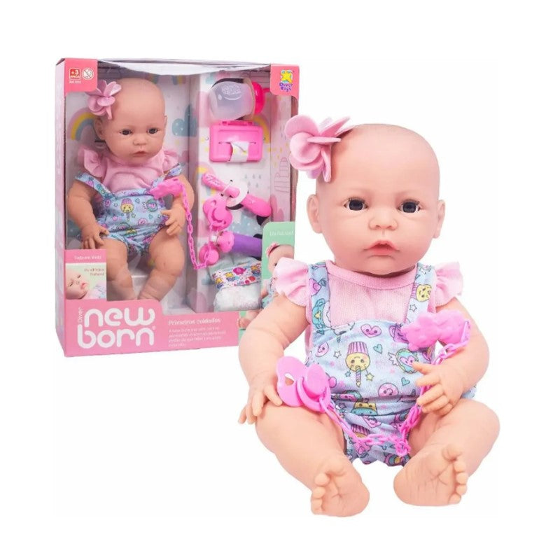 Boneca Diver New Born Primeiros Cuidados - DiverToys