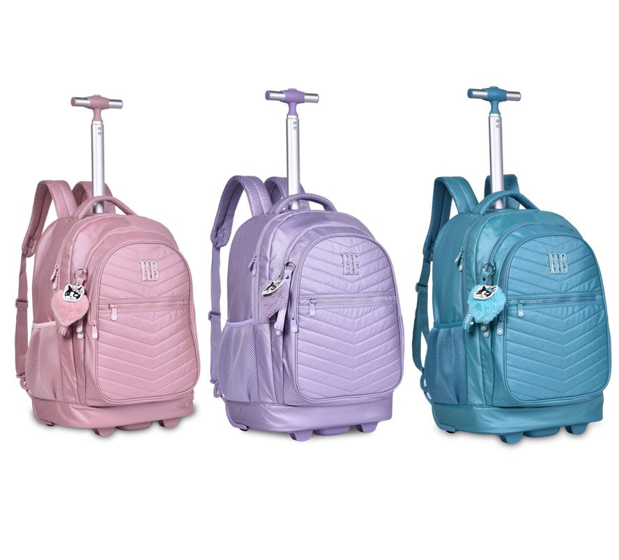 Mochila Escolar RB Rebecca Bonbon Carrinho Metalizada