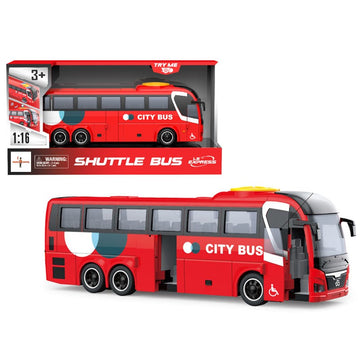 Ônibus de Viagem c/ luz e som a fricção 1:16 - Brink Center