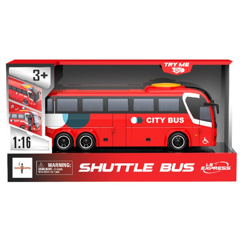 Ônibus de Viagem c/ luz e som a fricção 1:16 - Brink Center