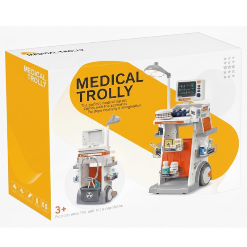 Kit Carrinho de Médico com Acessórios - SHINY TOYS