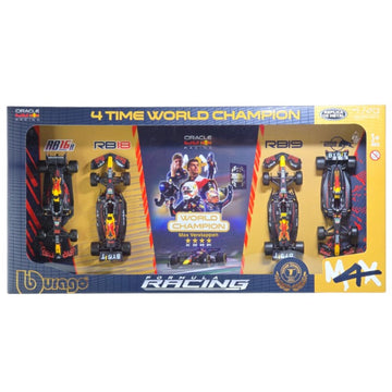 Pack C/ 4 Minis F1 Red Bull Verstappen Campeão - CALIFORNIA TOY