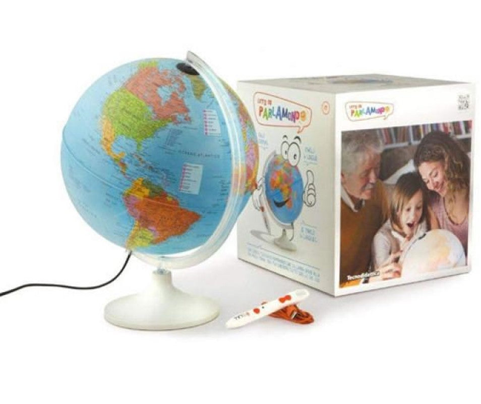 Globo Terrestre Com Luz Parlamondo 30cm - Tecnodidattica