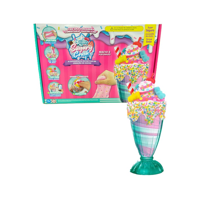 Kit Slime de Milkshake Slimy Sugary Crush - Candide