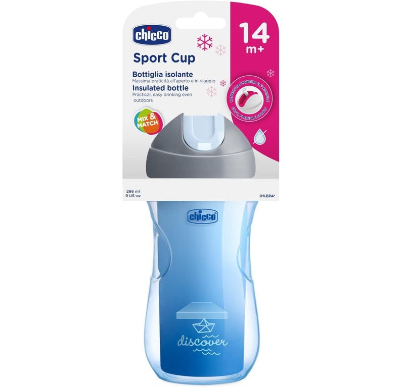 Copo Sport Cup 14m+ Menino Chicco Azul