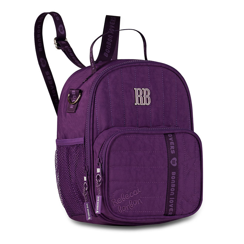 Kit Escolar Rebecca Bonbon – Mochila + Lancheira + Estojo Lilás