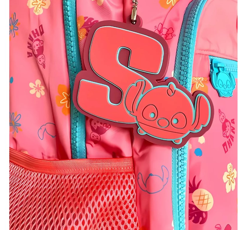 Mochila Escolar Costas Juvenil Tsum Tsum Disney Stitch TS24627
