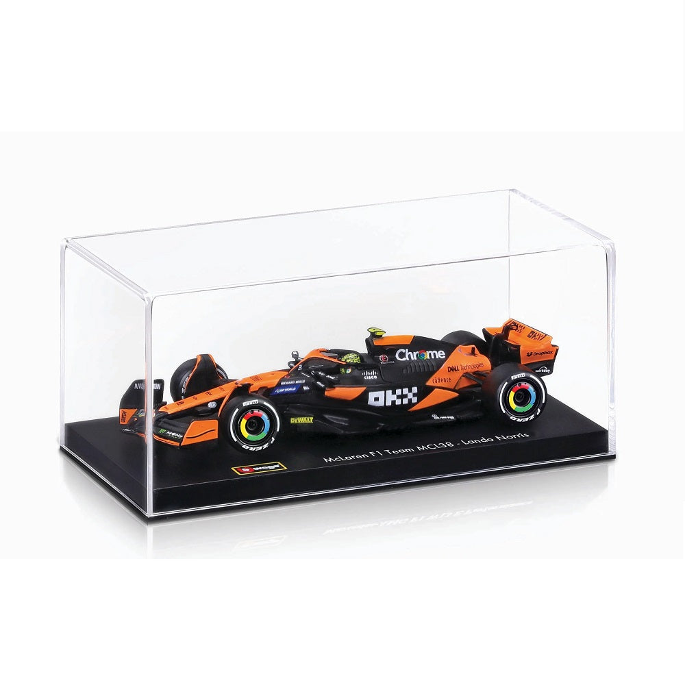 Miniatura Fórmula 1 Mclaren MCL38 2024 Senna Lando Norris Com Piloto - Bburago