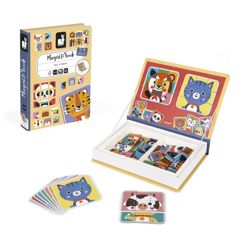 Livro Magnético Misture e Combine Animais Fofos - Maped