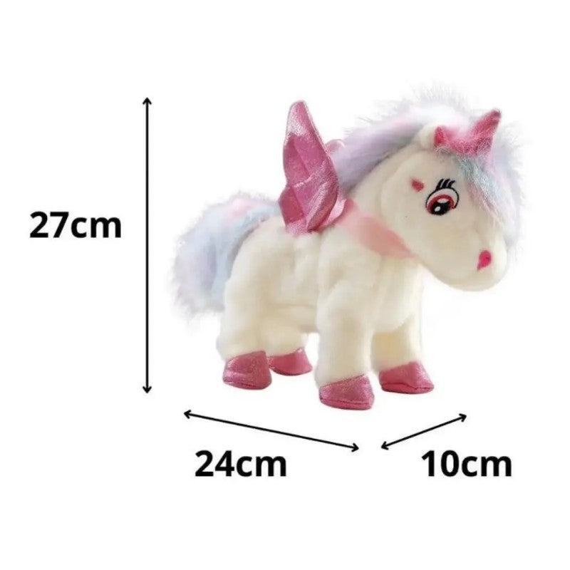 Pelúcia Unicórnio Canta e Repete Fala Com Luz - Zoop Toys