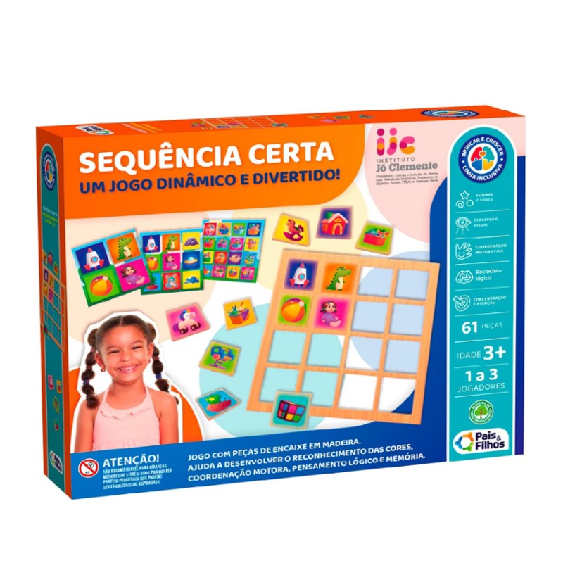 Jogo Sequencia Certa - Pais & Filhos