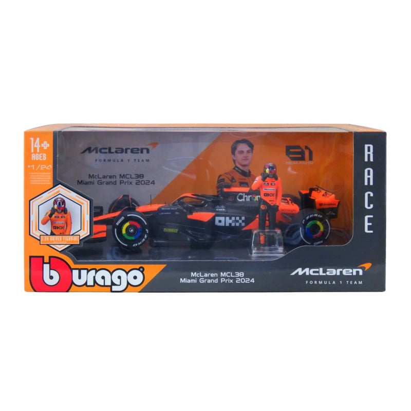 Miniatura Fórmula 1 McLaren MCL38 Oscar Piastri - CALIFORNIA TOY