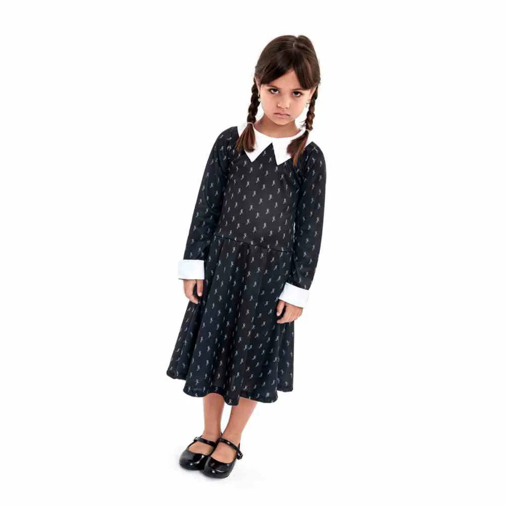 Fantasia Infantil Wandinha - Tam. M(4 a 6 anos)