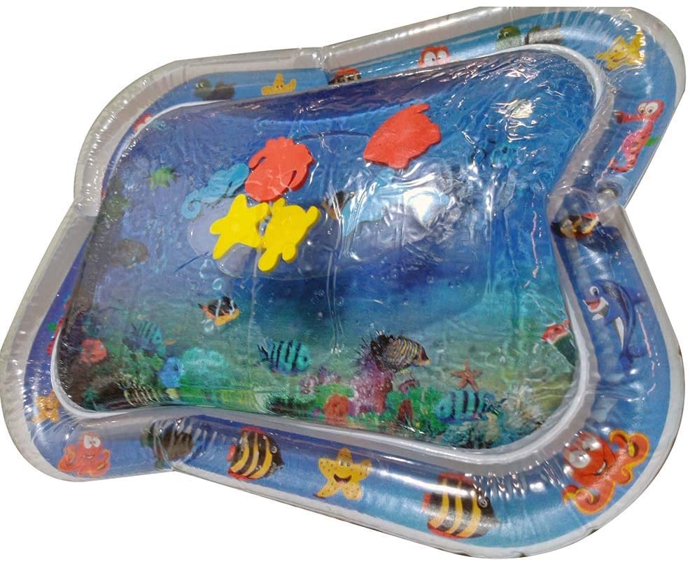 Tapete Interativo Inflável de Água para Bebê Azul