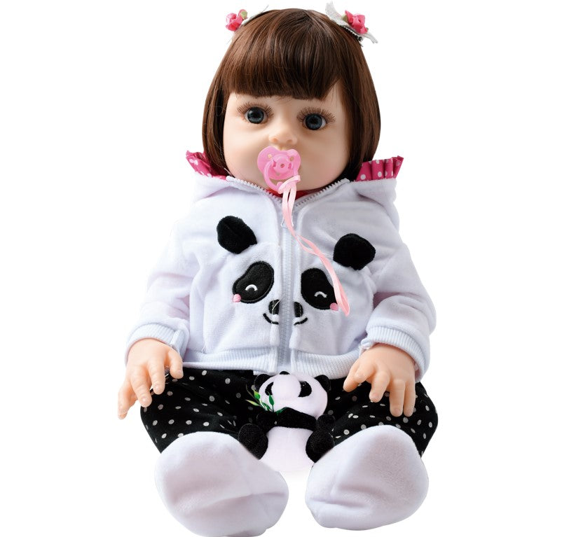 Boneca Bebê Reborn Realista Olhos Azuis com Acessórios Baby Star