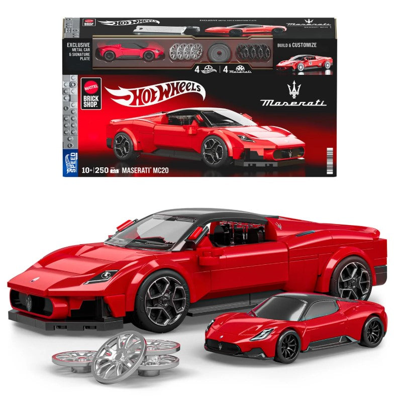 Hot Wheels Brick Shop Speed Maserati MC20 - Mattel
